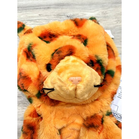 Jumbo Build A Bear 🎃 PUMPKIN KITTY 🐱 & Certificate Halloween Unstuffed - Picture 2 of 5